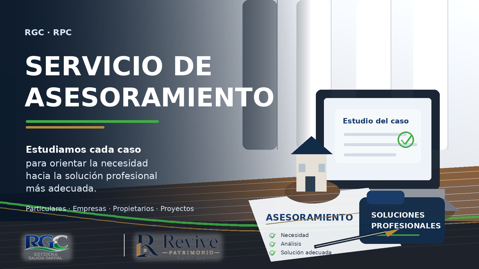 Retorna Galicia Capital y Revive Patrimonio Capital incorporan un Servicio de Asesoramiento para clientes y proyectos