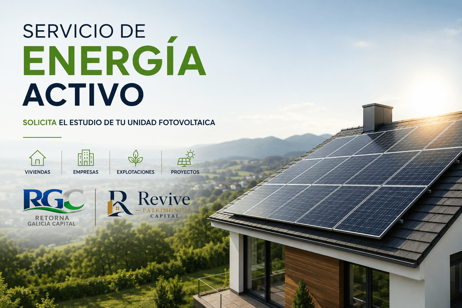 Retorna Galicia Capital y Revive Patrimonio Capital activan su servicio de Energía