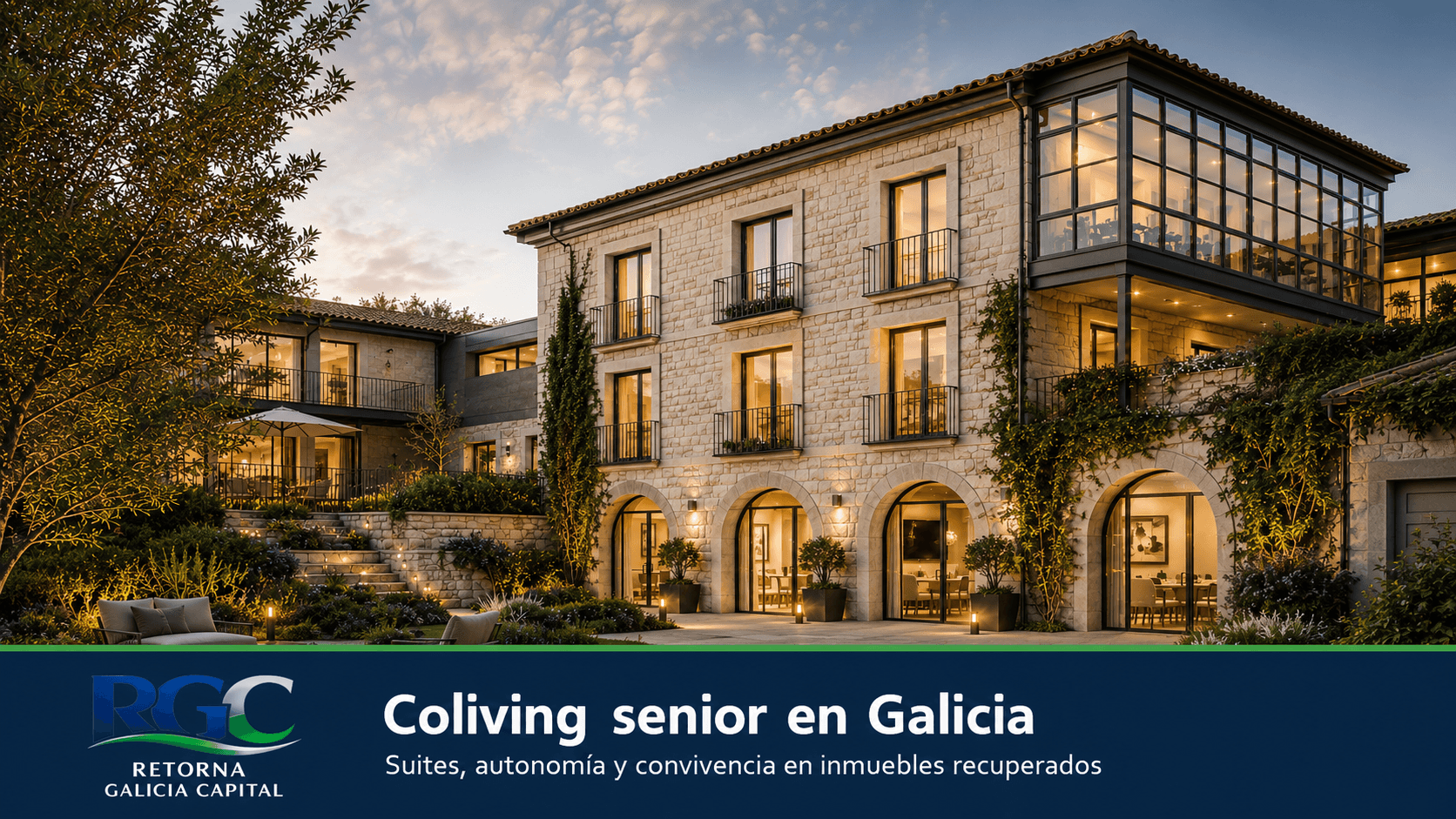 Coliving senior en Galicia impulsado por Retorna Galicia Capital